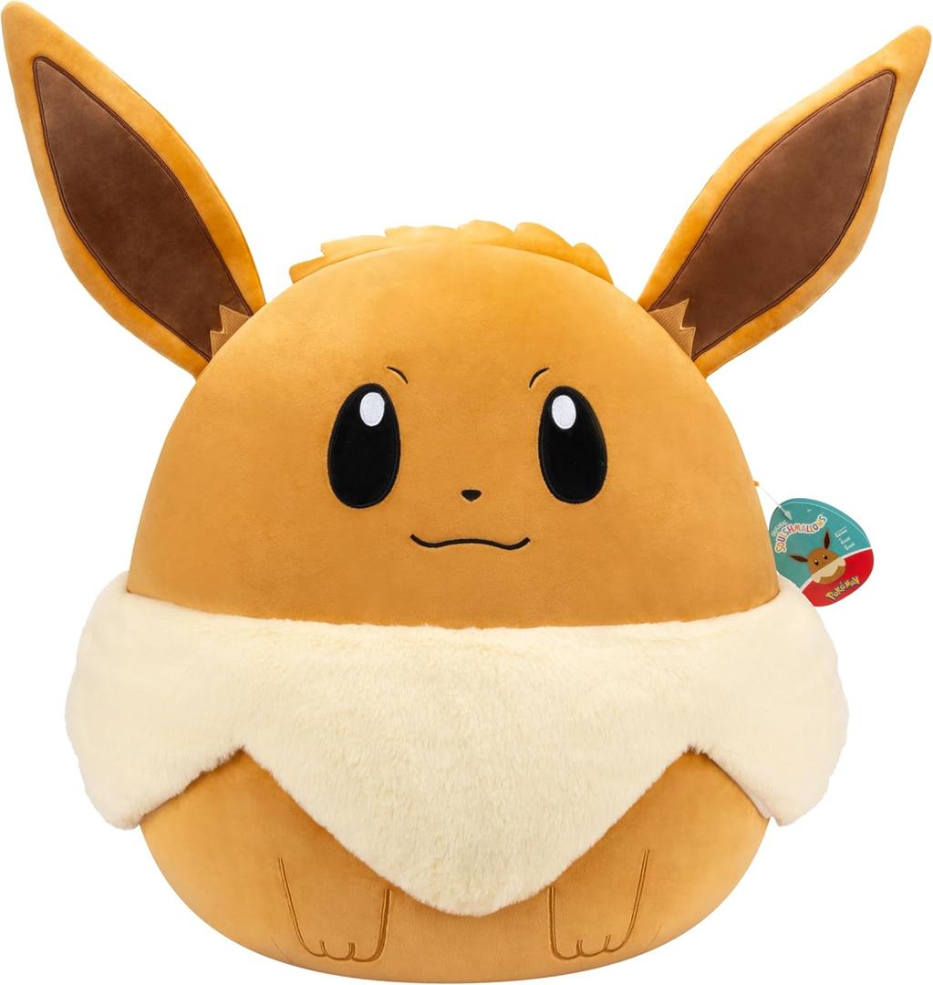 Squishmallows Original 20in Eevee Pokmon Plush - Ultrasoft Official Jazwares Plush (Jumbo)