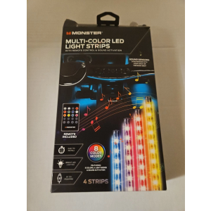 MONSTER MULTI -COLOR LED LIGHT STRIPS. 4 STRIPS