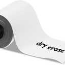 1 Pack Dry Erase Magnetic Label Strips 3" x 25 Feet White, Reusable Dry Erase Magnetic Labels Roll for Whiteboards, Locker and Refrigerator, Magnetism Tape Roll