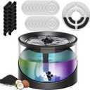 Kastty 2.2L/74oz Cat Water Fountain with 16 Pack Replacement Filters