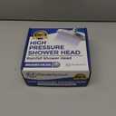 High Pressure Shower Head - Anti-Clogging Silicone Nozzles 2.5 GPM Removable Restrictor - Easy to Clean and Install - Includes Plumbers Tape - 6 inch - (Brushed Nickel 2.5GPM)