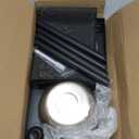 Metal Raised Dog Bowl Stand for Large and Medium Dogs, Stronger Elevated Dog Bowls with Sprill Proof Mat, Pet Food & Water Bowls 10" Tall Dogs Feeder (58OZ-Stainless Steel Pet Bowl, Mat-16x24)