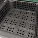24Inch Catch Basin with Grate, Square Extra Large Yard Drainage Catch Basin for Drainage with Debris Basket, No Pre-Drilled Holes for Patios, Downspout, Municipal Pipeline