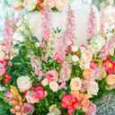 8PCS Faux Pink Delphinium 33.5'' Long Stem Artificial Delphinium Flowers Fake Larkspur Flowers for Home Wedding Garden Table Centerpieces Decor(Gradient Pink)