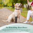 Strap-On Drop Foot Brace (No Knuckling Boot Brace) for Dogs Corrective Dog Shoes to Safely Lift Toes for Foot Issues, Arthritis, and improving Walking gait in Dogs, Patent Pending(XS)