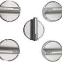 5-Pack W10828837 W10569582 Gas Range Stove Knobs for Whirlpool Stove/Range Urface Burner Knob Replacement W10569582 4363070 WPW10594481 WPW10646805 W10698166 W10594481 Cooktop Control Knobs