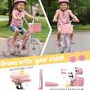 bicystar Girls Bike for Kids Ages 2-8 Years, 12 14 16 18 Inch Kids Bike with Training Wheels, Basket & Streamers, Pink Little Girls Bicycle with Coaster Brake, Birthday Gift