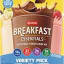 Nestle Carnation Breakfast Essentials Complete Nutritional Drink Rich Milk Chocolate/Classic French Vanilla/Strawberry Sensation Flavor 60 Ct (EXP 06/22/27)