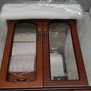 Dark Brown Jewelry Boxes,Handle Carving Craft Large Jewelry Box,With Swivel Hook And Velvet Lining Wooden Jewelry Boxes For Women,Suitable As Gift For Friends