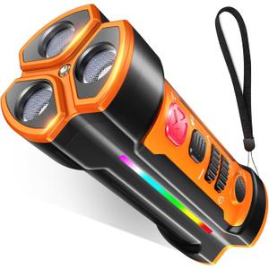 Dog Bark Deterrent Devices 2025 Release Anti Barking Device for Dogs Barking Silencer in 55FT Indoor Outdoor 3X Head Anti Bark Device with Flashlight &Party Flashlight Portable Training Tool (CLASSIC)