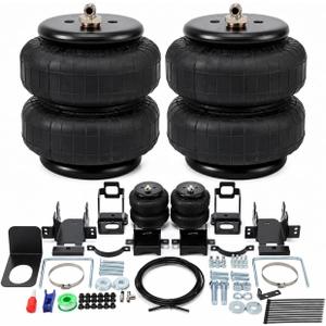 Rear Air Spring Bags Suspension Kit for 1999-2004, 2008-2010 Ford F250 F350 Truck TowingAir Lift Helper Spring Kit, Load Leveling Capacity 5,000 lbs