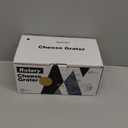 Ourokhome Rotary Cheese Grater Hand Crank, Kitchen Shredder Speed Mandolin Slicer Nuts Grinder with Handle and Drum Blades for Cheese, Vegetable, Walnut, Chocolate, Potato, Carrot, 3 Blades, Black