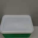 Storex Small Cubby Bin, 5-Pack with Clear Lid/Classroom Green