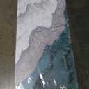 Abstract Wall Art Decor Modern Blue White Wall Art Prints Abstract Canvas Art Wall Decor Coastal Minimalist Wall Art Decorations Canvas Wave Artwork for Walls Bedroom Office Wall Art Decor 20" X 40"