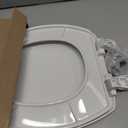 Bemis 7300SLEC Slow Close Toilet Seat, Easy Clean Hinges and Durable Plastic Seat, Made in USA, Elongated, White