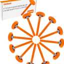 12 Pack 2" Nylon Garage Door Rollers, 4" Nylon Layer Stem, Quiet/Smooth Garage Door Wheels Replacement, Double Seal 6200-2RS Bearings