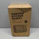 Wire Fruit Basket for Kitchen Storage: Hanging and Counter Basket for Vegetable Produce - Potato and Onion Storage for Pantry 3 Pack