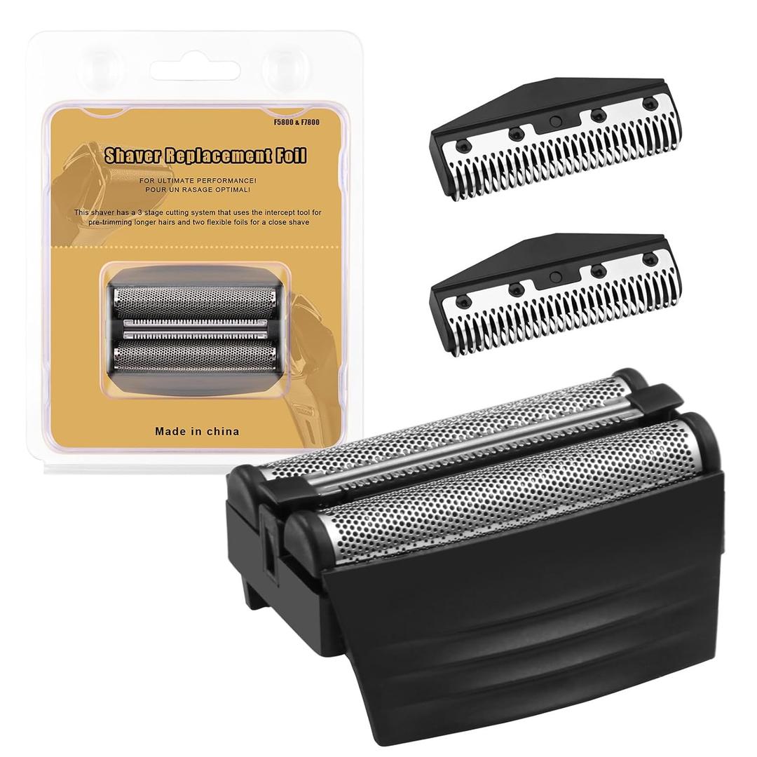 Shaver Replacement Foil Compatible with Remington TITANIUM-X Flex & Pivot Foil and Cutter F5800 & F7800,Shaver heads Fit for Remington F4900,F5800,F7800 (1 Pack)