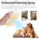 3-in-1 Soft Steam Grooming Brush for Dogs & Cats: Hair Remover, Cleaning & Massaging, Water Brush for Shedding, Suitable for Indoor Haired Cats, Dogs & Rabbits (Purple)