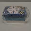 4 Pcs Winter Home Decor Winter Table Decorations Christmas Tiered Tray Decor Centerpiece Decorations Indoor Rustic Wooden Snowflake Block Sign Gift Farmhouse for Kitchen Shelf