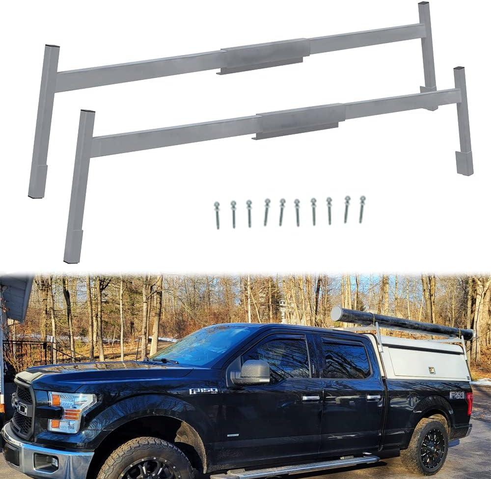 Mountainpeak Aluminum Truck Cap & Topper Ladder Roof Rack for Pickup Camper Shell