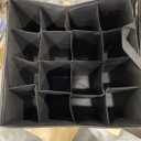 2 Pack Shoe Organizer for Closet, Large Shoe Box Storage Containers, Foldable Shoe Storage Organizer Box Bin with Adjustable Dividers and Clear Cover, Space Saving Shoes Holder, Black