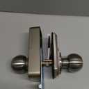 TEEHO TE003 Keyless Entry Keypad Door Lock with Handle, Electronic Digital Smart Deadbolt Locks with 2 Backup Keys, Door Knob with Code for Front Door Bedroom, Auto Lock, Easy to Install, Satin Nickel