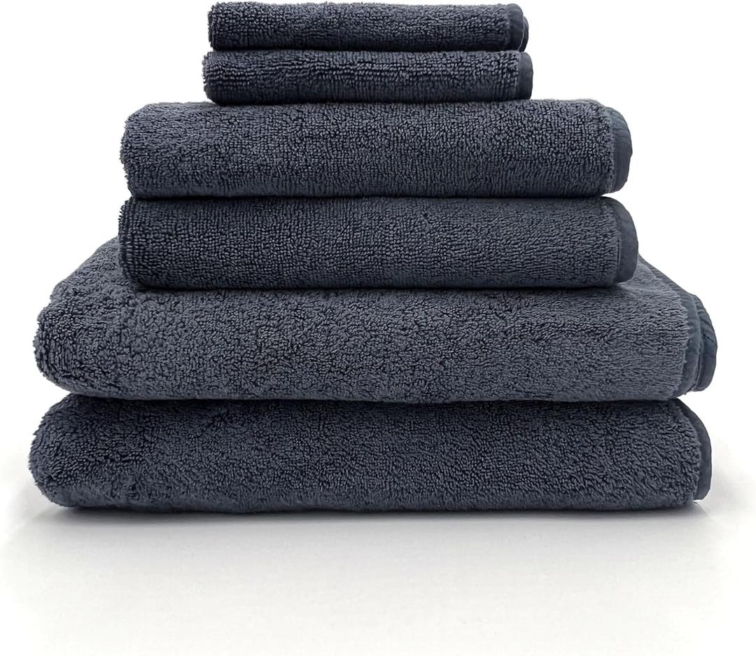 LINCOLN PALM, Towels Blue 4 pieces 12x12, 27x15, 53x27