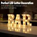 DyingSwan Small Led Marquee Letters, Light Up Letters, 8.58 Inch Led Letter Lights, Battery Powered Lighted Sign for Table, Party, Birthday, Christmas Decor (Letter B)
