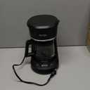 Mr. Coffee Programmable Coffee Maker 5 Cups with Auto Pause Glass Carafe Compact Design Black