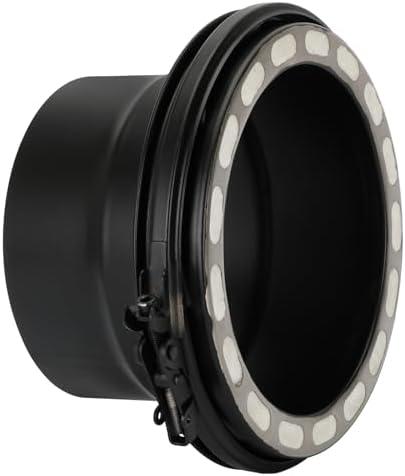 Chimney Pipe Stove Adaptor For All 6" Diameter Double Wall Insulated, Transitioning From Single Wall Stove Pipe To Chimney Pipe, 304 Stainless Steel, High Density Ceramic Fiber Blanket Insulation