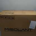 Misolant Drafting Chair, Tall Office Chair for Standing Desk, Standing Chair with Adjustable Height and Flip-up Armrest, Leather Drafting Chair, High Office Chair for Counter Height Desk (Brown)