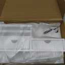 Rebee Vision Decorative Key Holder Wall Mount for Home Decor - Mail Holder with 2 Drawer Organizer and 6 Key Hooks - Home Organization for Aesthetic Room Decor (White)