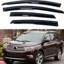 IG Window Visors Fit for 2008-2013 Toyota Highlander, Out-Channel Rain Guards Vent Wind Deflectors 4PC, Car Accessories for 2008-2013 Toyota Highlander Hybrid