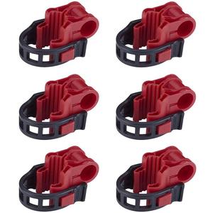 6pcs/Set Car Bicycle Stand SUV Vehicle Trunk Mount Bike Rack Hitch Stand Storage Carrier Spare Hooks with Racks Rubber Strap Red&Black