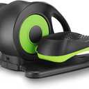 ANCHEER Under Desk Elliptical Machine - Quiet Pedal Exerciser for Seniors, Office & Home, Low-Impact Seated Leg Workout Equipment, Smart LCD Display, Remote Control, Black/ Green 