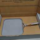 Caraway Square Griddle Pan - 11” Square Pan - Non-Stick Ceramic Coated - Non Toxic, PTFE & PFOA Free - Oven Safe & Compatible with All Stovetops - Gray