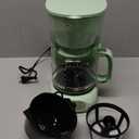 MELLERHOME 12-Cup Drip Green Coffee Maker, Borosilicate Carafe, Auto-Off, Reusable Filter, Anti-Drip, Keep-Warm Function, Clear Water Level Window, Green Kitchen Accessories & Dcor (Green)
