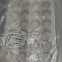 FUNBAKY Silicone Mini Muffin Pan, Metal Reinforced Frame 24 Cups Nonstick Mini Cupcake Pans with Handles Easy to Move for Baking Muffin, Cupcake, Egg Bites Oven Safe, 2 Pack Confetti