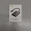 Acer SD Card Reader, USB A 3.0 to Micro Memory Card Reader, Aluminum Dual Slot SD to USB Adapter for Computer, PC, Laptop and Type A Devices, Compatible with SD/Micro SDXC/SDXC/SDHC/MMC/TF Cards (Grey)