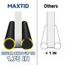 MAXTID Large Door Draft Stopper for Bottom of Doors 36 Under Door Sweep Noise Blocker Black Gap Stoppers Adjustable Doors Seal Sweep Guard Draft, Window Breeze Stoppers, Home Essentials Gadgets