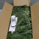 Christmas Garland with Dual Color 50 LED Lights 9 Ft, Prelit Xmas Garland with Cypress Leaf, Timer by Remote Control and Batteries Operated for Mantle Staircase Indoor and Outdoor (Green PVC 9FT)