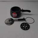 Hawkins 3 Litre Contura Black Pressure Cooker, Hard Anodised Inner Lid Cooker, Handi Cooker, Black (CB30) (3.2 Quarts)