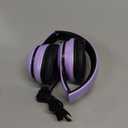 LORELEI X8 Over-Ear Wired Headphones with Microphone with 1.45m-Tangle-Free Nylon Line&3.5mm Plug,Lightweight Foldable & Portable Headphones for Smartphone,Tablet,Computer,Mp3/4(Dark Purple)