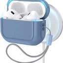 ESR for AirPods Pro 2nd Generation Case, Compatible with Airpods Pro Case 2nd/1st Gen (2023/2022/2019), Compatible with MagSafe, Full Drop Protection Cover with Lanyard, Blue