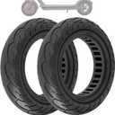 10 inch Solid Rubber Tire, 10x2.125, 50/75-6.1 Tubeless Tyre for Xiaomi M365/Pro 1s/Pro 2, Gotrax G4/Xr/V2 Electric Scooter, 10x2 Puncture-Proof Explosion-Proof Wheel Replacement Black 2pcs