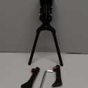 Adjustable Kickstand for Adult Bicycle  Heavy Duty Center Mount Double Bike Stand for 24 26 27.5 29 Bikes  Aluminum Alloy Kick Stand for MTB, Road (Black 2)