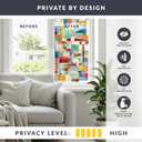Artscape Montage | Privacy Window Film with Vibrant Colored Pattern | Non-Adhesive & UV Protection | Easy to Apply & Removable | 24 x 36 Inches | Made in USA