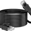VOIETOLT Cat 6 Outdoor Ethernet Cable 9 ft, 24AWG 10Gbps High Speed Cat6 Ethernet Cable Cord Waterproof Direct Burial LLDPE UV Jacket