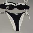Eomenie Bikini Set for Women Underwire Push Up Two Piece Bathing Suit Color Black Swimsuit Swimwear Small